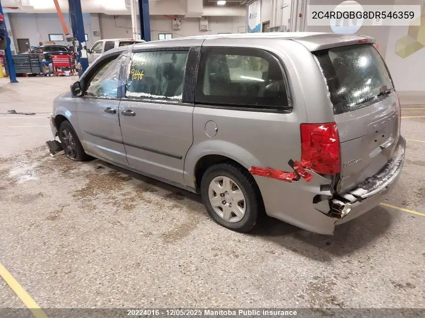 2C4RDGBG8DR546359 2013 Dodge Grand Caravan Se