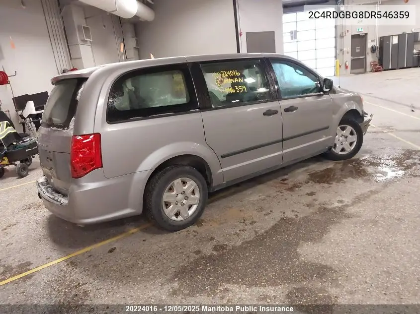 2C4RDGBG8DR546359 2013 Dodge Grand Caravan Se