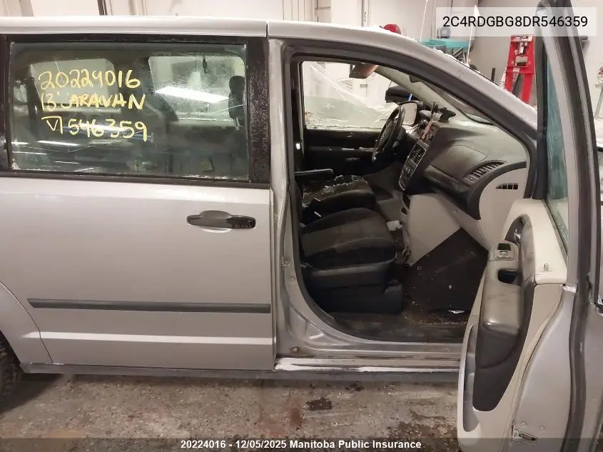 2C4RDGBG8DR546359 2013 Dodge Grand Caravan Se