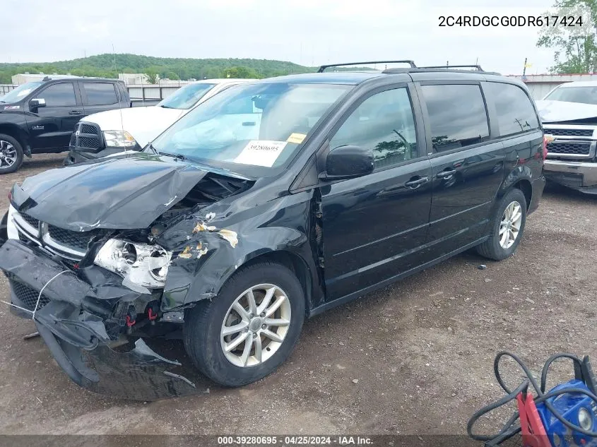 2013 Dodge Grand Caravan Sxt VIN: 2C4RDGCG0DR617424 Lot: 39280695