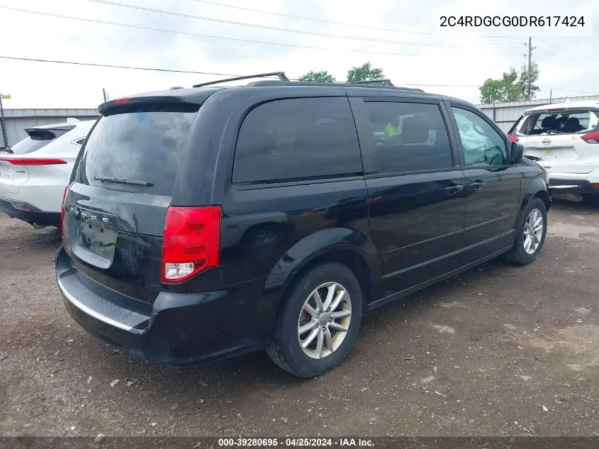 2C4RDGCG0DR617424 2013 Dodge Grand Caravan Sxt