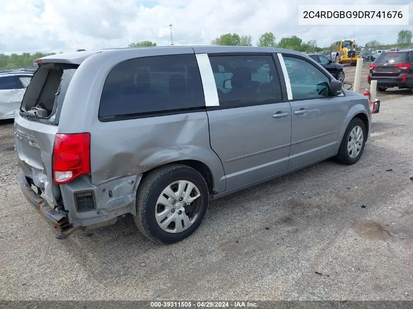 2013 Dodge Grand Caravan American Value Pkg VIN: 2C4RDGBG9DR741676 Lot: 39311505