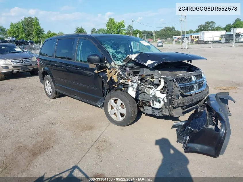 2013 Dodge Grand Caravan Sxt VIN: 2C4RDGCG8DR552578 Lot: 39384138