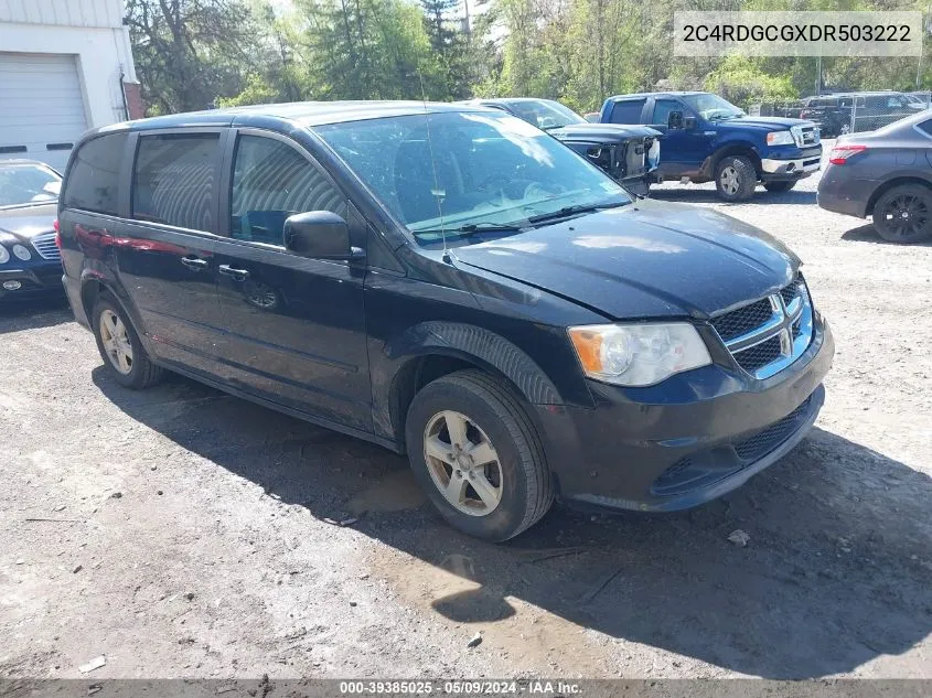 2013 Dodge Grand Caravan Sxt VIN: 2C4RDGCGXDR503222 Lot: 39385025