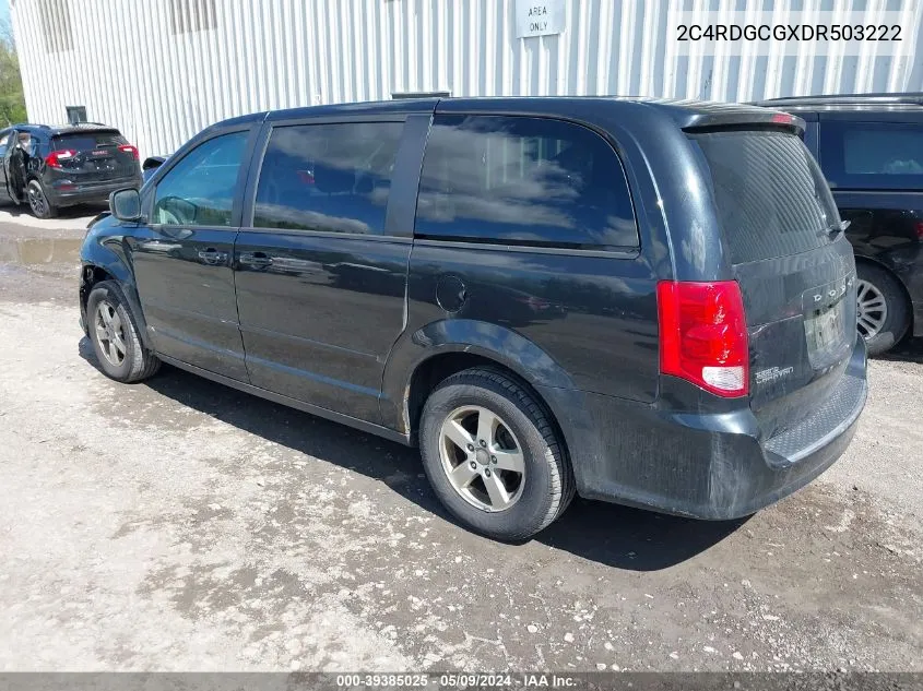 2C4RDGCGXDR503222 2013 Dodge Grand Caravan Sxt