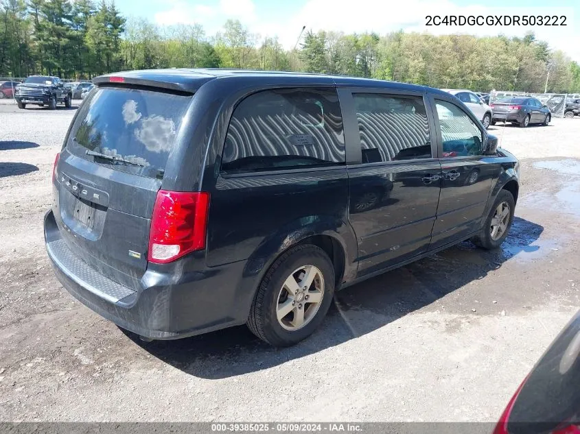 2013 Dodge Grand Caravan Sxt VIN: 2C4RDGCGXDR503222 Lot: 39385025