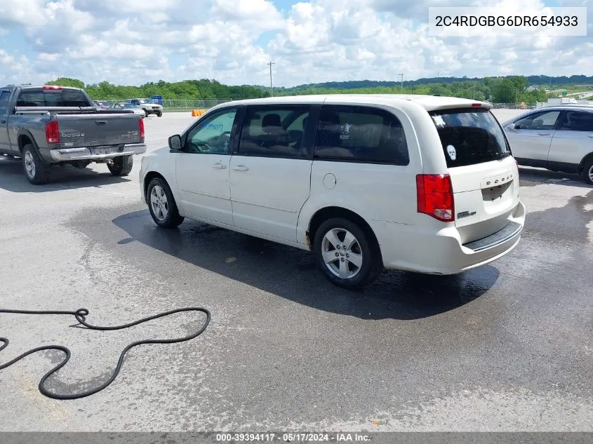 2013 Dodge Grand Caravan Se VIN: 2C4RDGBG6DR654933 Lot: 39394117