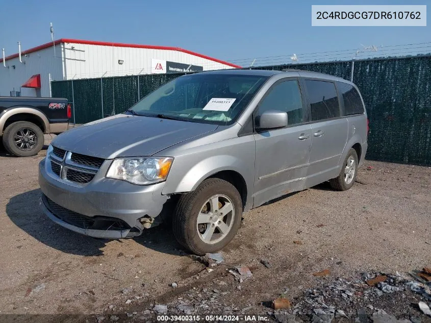 2013 Dodge Grand Caravan Sxt VIN: 2C4RDGCG7DR610762 Lot: 39400315