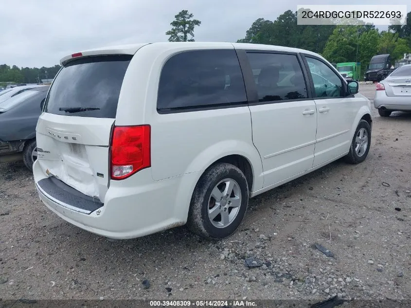 2013 Dodge Grand Caravan Sxt VIN: 2C4RDGCG1DR522693 Lot: 39408309