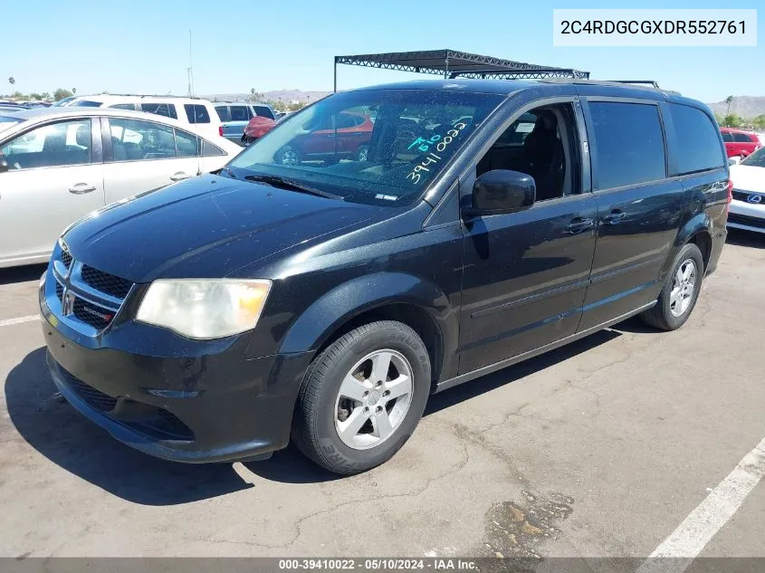 2013 Dodge Grand Caravan Sxt VIN: 2C4RDGCGXDR552761 Lot: 39410022