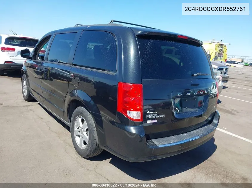 2013 Dodge Grand Caravan Sxt VIN: 2C4RDGCGXDR552761 Lot: 39410022