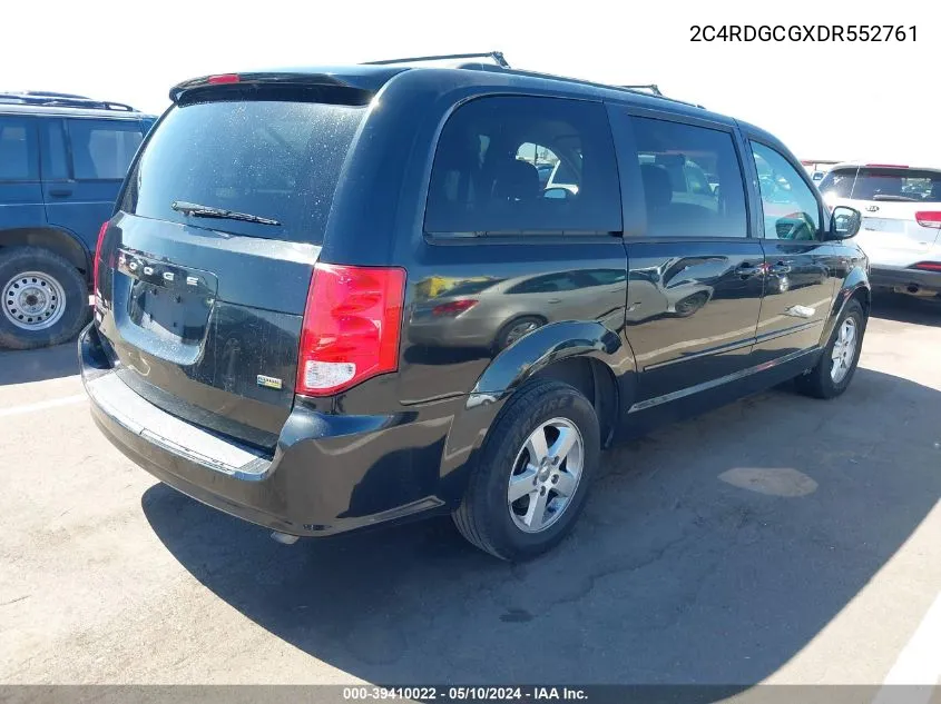 2013 Dodge Grand Caravan Sxt VIN: 2C4RDGCGXDR552761 Lot: 39410022