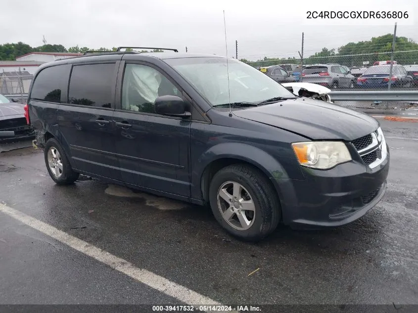 2C4RDGCGXDR636806 2013 Dodge Grand Caravan Sxt