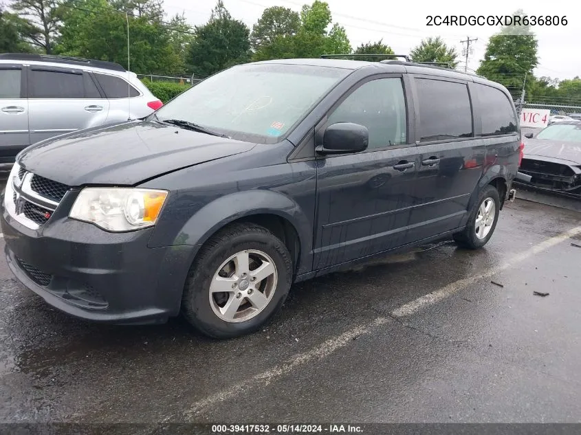 2C4RDGCGXDR636806 2013 Dodge Grand Caravan Sxt