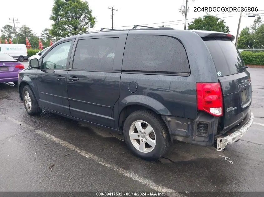 2C4RDGCGXDR636806 2013 Dodge Grand Caravan Sxt