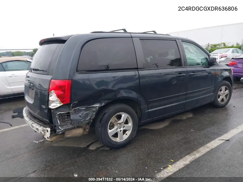 2C4RDGCGXDR636806 2013 Dodge Grand Caravan Sxt