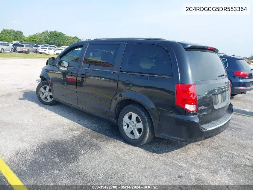 2013 Dodge Grand Caravan Sxt VIN: 2C4RDGCG5DR553364 Lot: 39422708