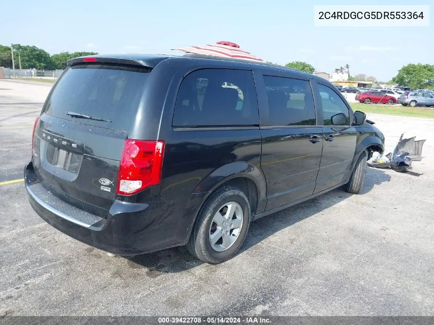 2013 Dodge Grand Caravan Sxt VIN: 2C4RDGCG5DR553364 Lot: 39422708