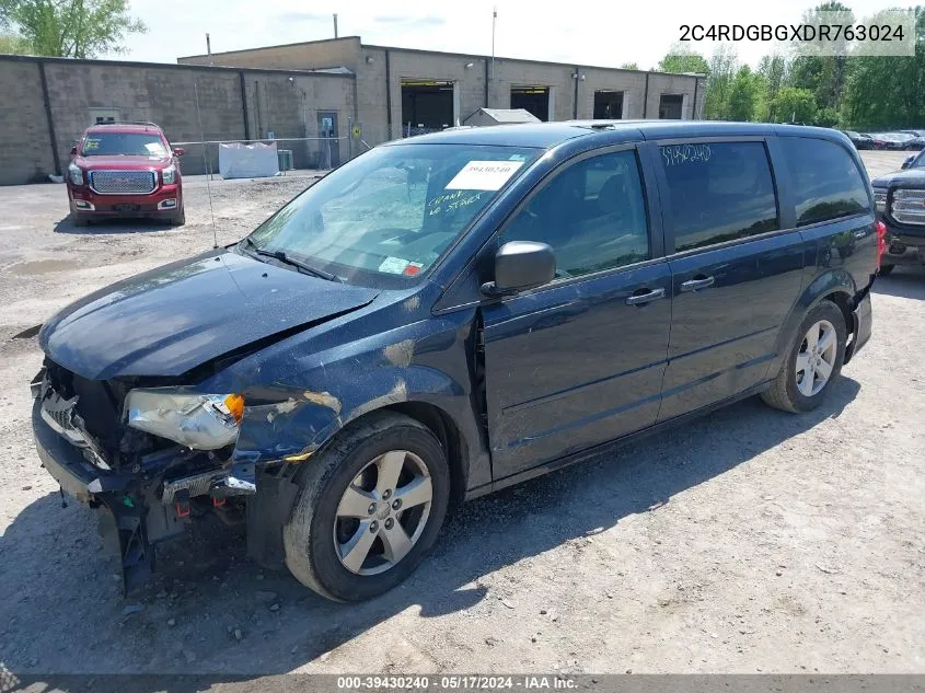 2013 Dodge Grand Caravan Se VIN: 2C4RDGBGXDR763024 Lot: 39430240