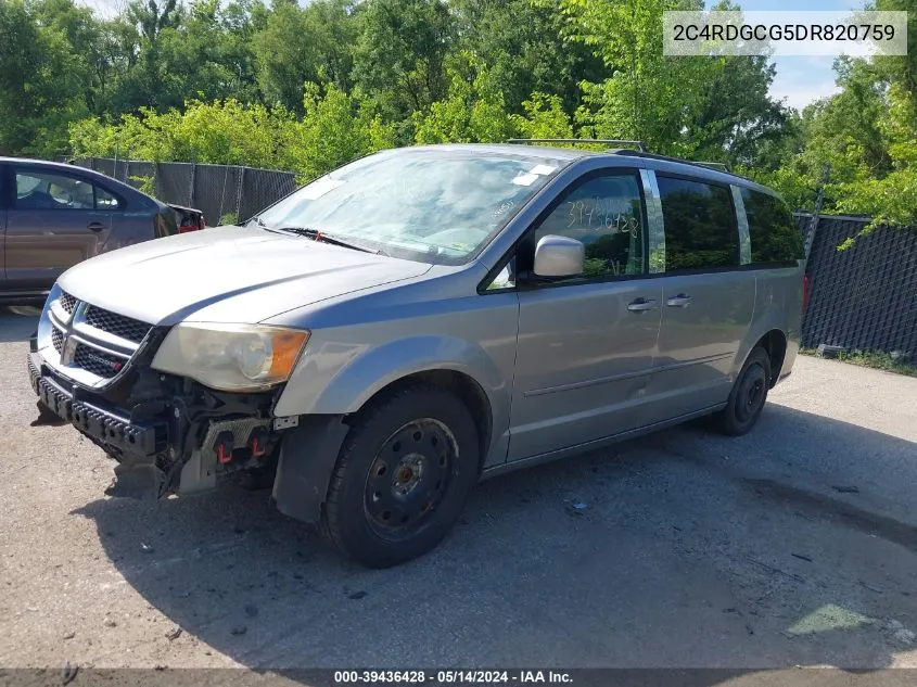 2C4RDGCG5DR820759 2013 Dodge Grand Caravan Sxt