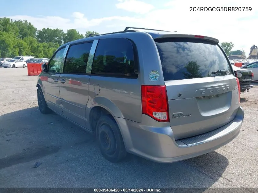 2C4RDGCG5DR820759 2013 Dodge Grand Caravan Sxt