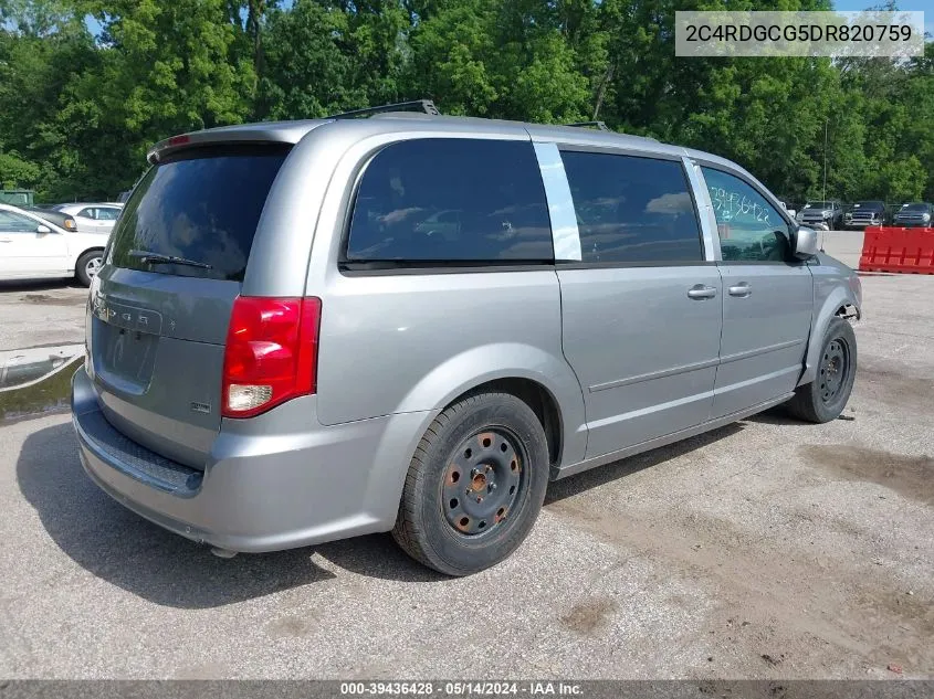 2013 Dodge Grand Caravan Sxt VIN: 2C4RDGCG5DR820759 Lot: 39436428