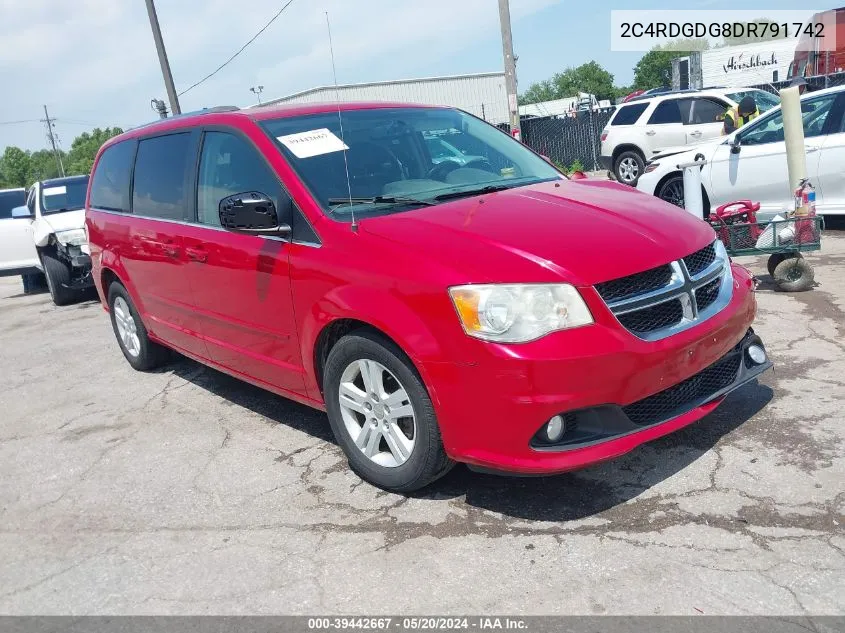 2013 Dodge Grand Caravan Crew VIN: 2C4RDGDG8DR791742 Lot: 39442667