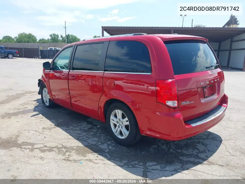 2C4RDGDG8DR791742 2013 Dodge Grand Caravan Crew