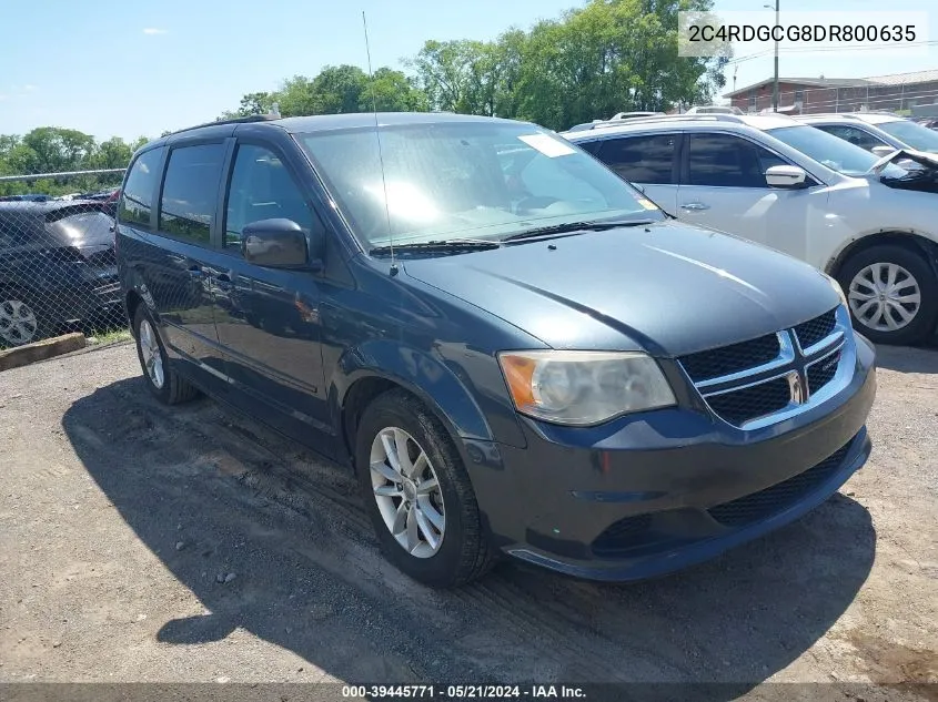 2013 Dodge Grand Caravan Sxt VIN: 2C4RDGCG8DR800635 Lot: 39445771