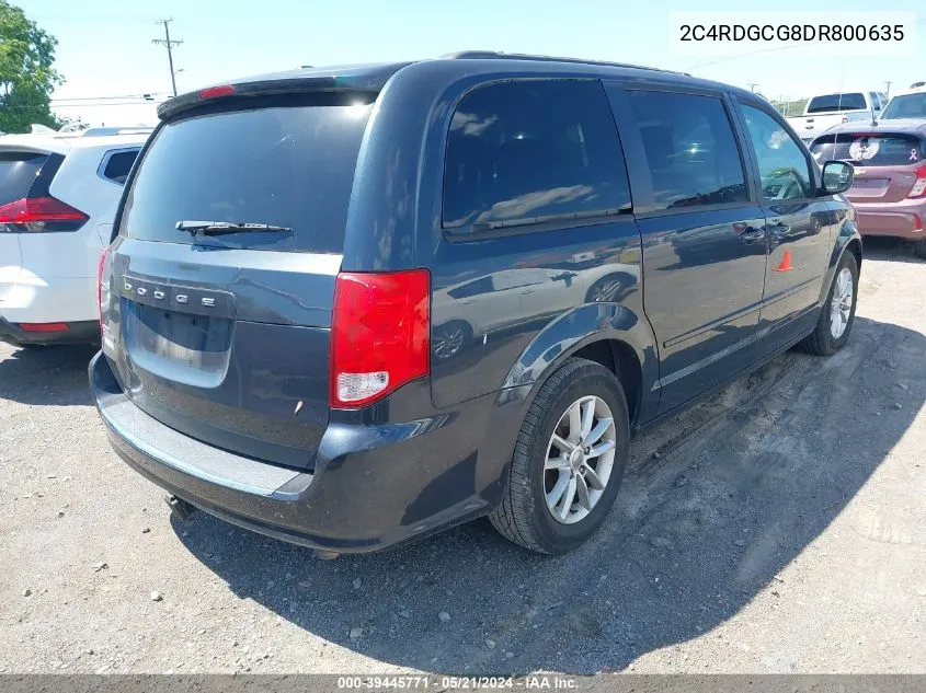 2013 Dodge Grand Caravan Sxt VIN: 2C4RDGCG8DR800635 Lot: 39445771