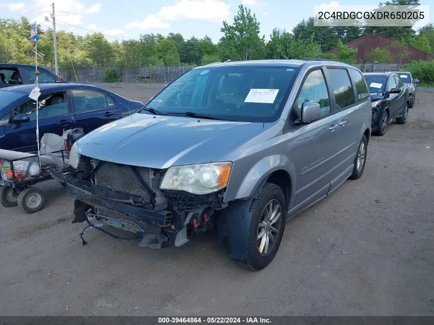 2013 Dodge Grand Caravan Sxt VIN: 2C4RDGCGXDR650205 Lot: 39464864