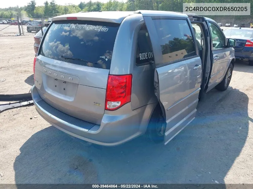 2C4RDGCGXDR650205 2013 Dodge Grand Caravan Sxt