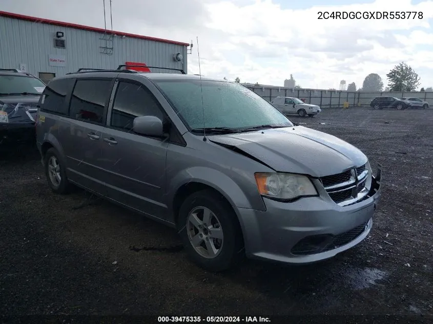 2C4RDGCGXDR553778 2013 Dodge Grand Caravan Sxt