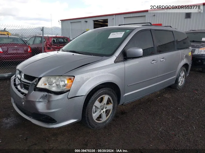 2C4RDGCGXDR553778 2013 Dodge Grand Caravan Sxt