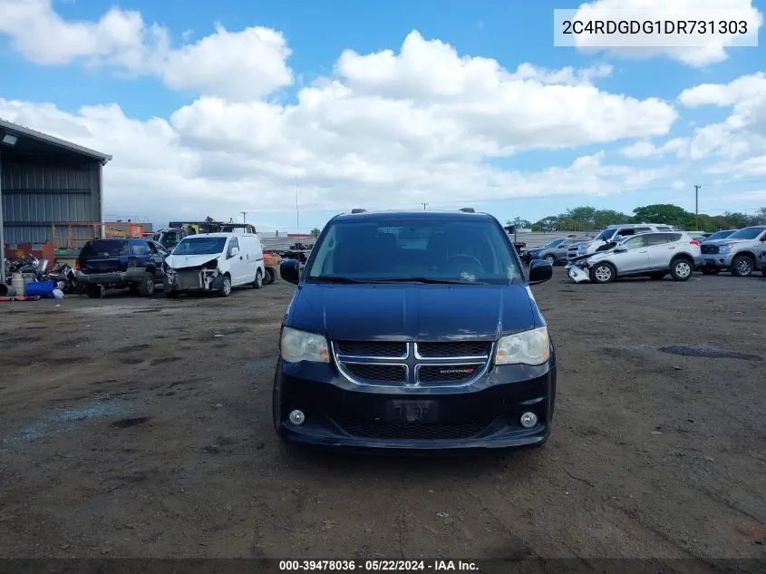 2013 Dodge Grand Caravan Crew VIN: 2C4RDGDG1DR731303 Lot: 39478036