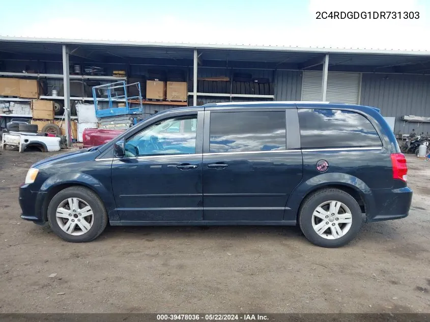 2013 Dodge Grand Caravan Crew VIN: 2C4RDGDG1DR731303 Lot: 39478036