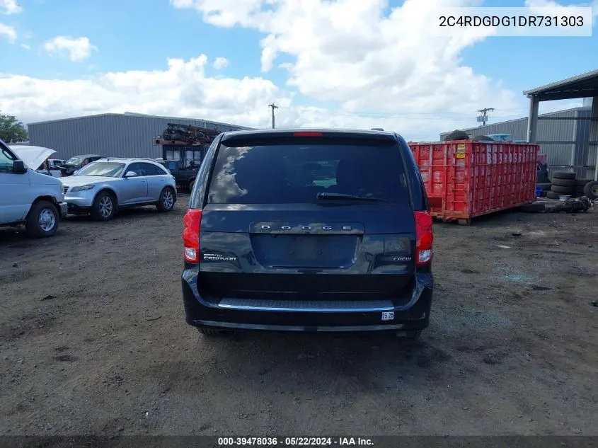 2013 Dodge Grand Caravan Crew VIN: 2C4RDGDG1DR731303 Lot: 39478036