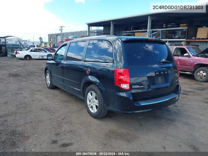 2013 Dodge Grand Caravan Crew VIN: 2C4RDGDG1DR731303 Lot: 39478036