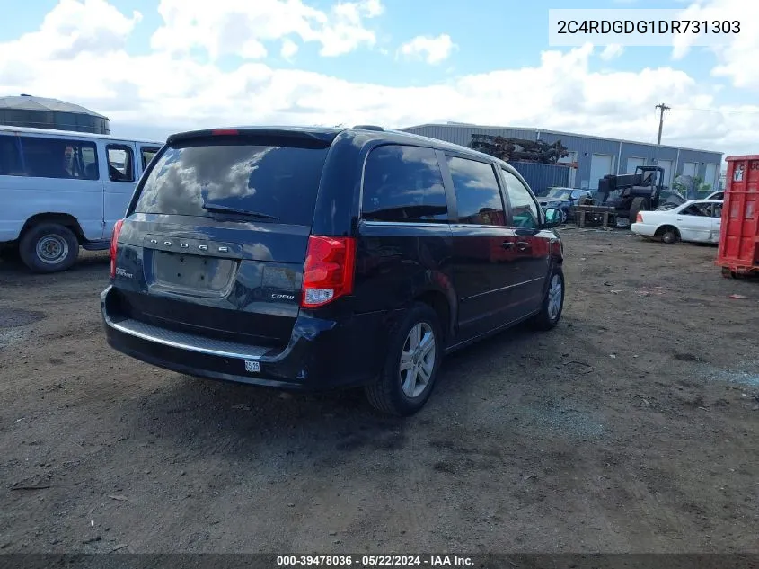 2013 Dodge Grand Caravan Crew VIN: 2C4RDGDG1DR731303 Lot: 39478036