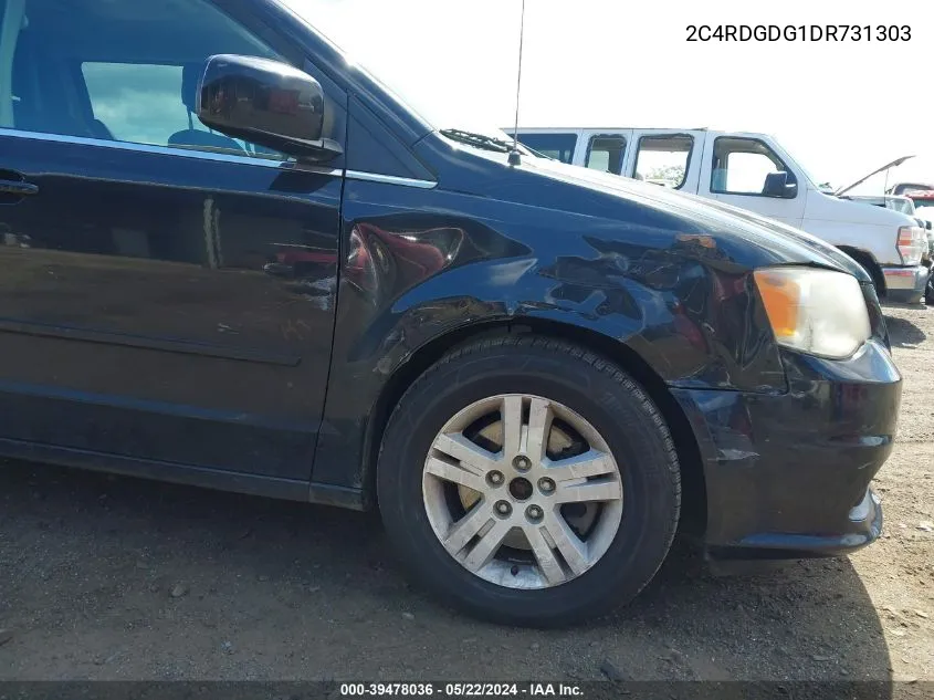 2C4RDGDG1DR731303 2013 Dodge Grand Caravan Crew