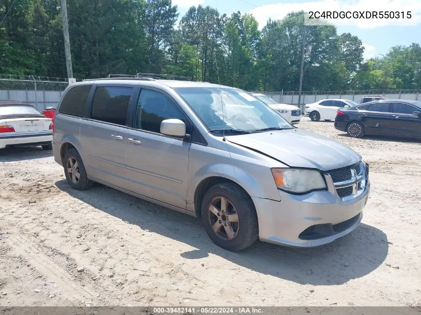 2013 Dodge Grand Caravan Sxt VIN: 2C4RDGCGXDR550315 Lot: 39482141