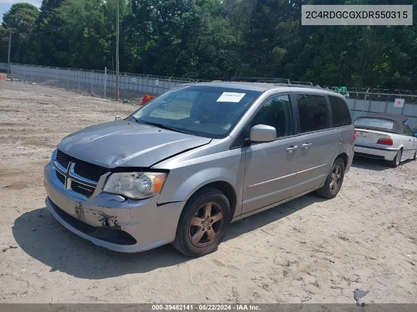 2013 Dodge Grand Caravan Sxt VIN: 2C4RDGCGXDR550315 Lot: 39482141