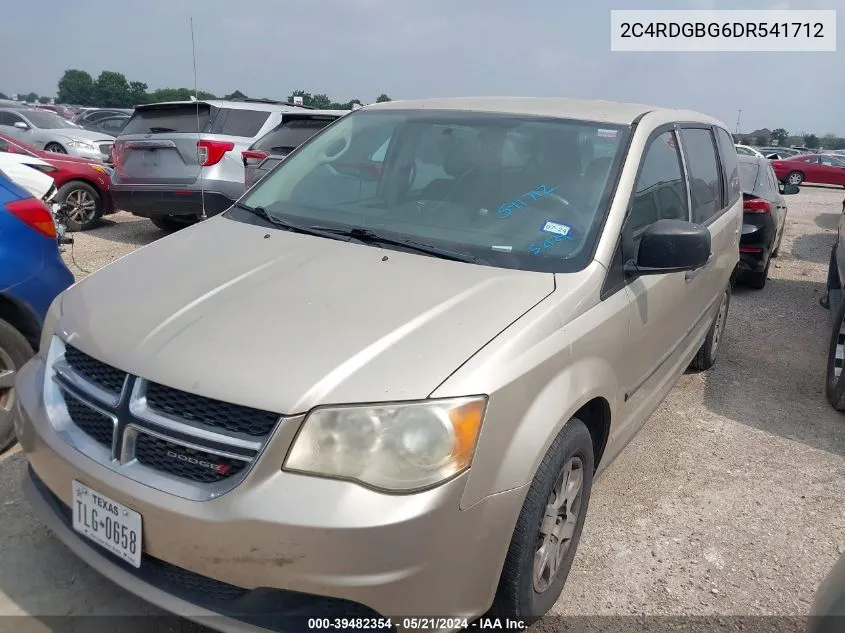 2013 Dodge Grand Caravan American Value Pkg VIN: 2C4RDGBG6DR541712 Lot: 39482354