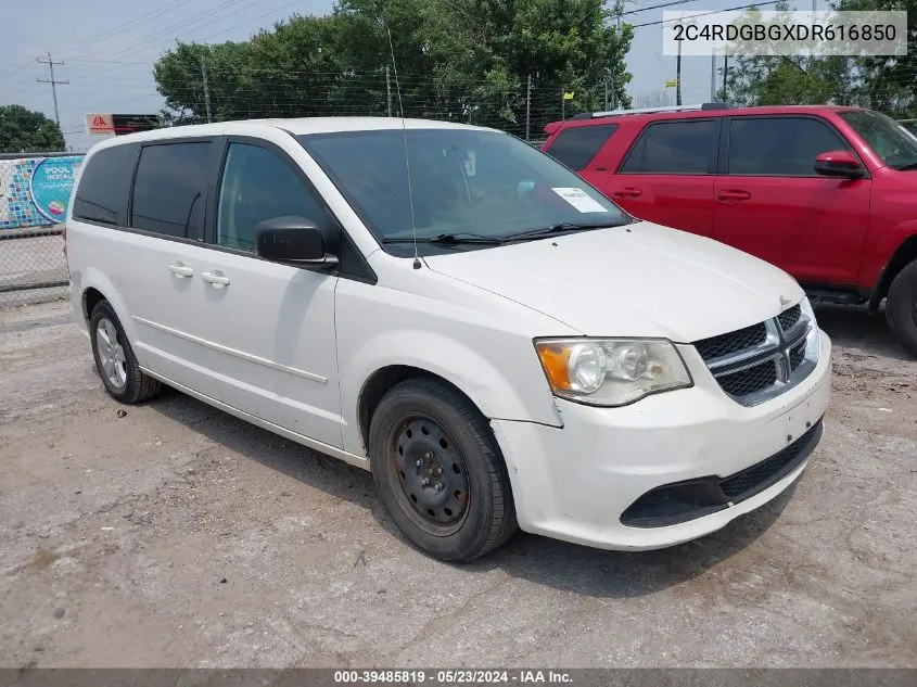 2013 Dodge Grand Caravan Se VIN: 2C4RDGBGXDR616850 Lot: 39485819