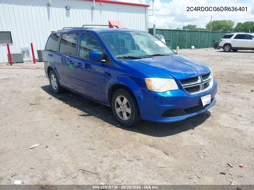 2C4RDGCG6DR636401 2013 Dodge Grand Caravan Sxt