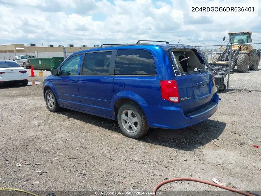 2C4RDGCG6DR636401 2013 Dodge Grand Caravan Sxt