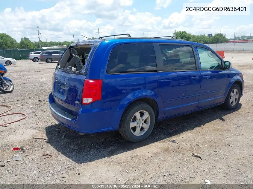 2C4RDGCG6DR636401 2013 Dodge Grand Caravan Sxt