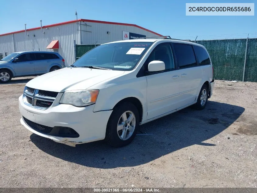 2C4RDGCG0DR655686 2013 Dodge Grand Caravan Sxt