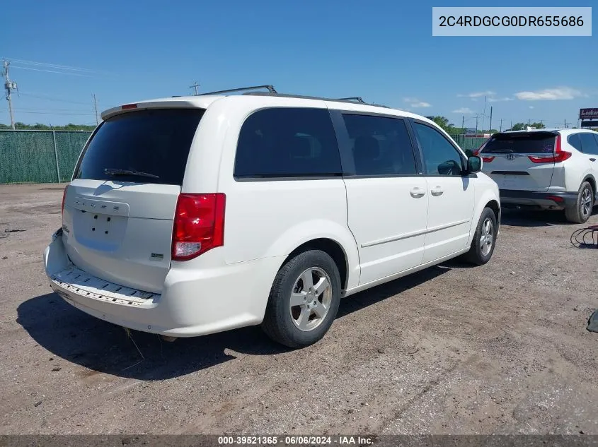 2013 Dodge Grand Caravan Sxt VIN: 2C4RDGCG0DR655686 Lot: 39521365