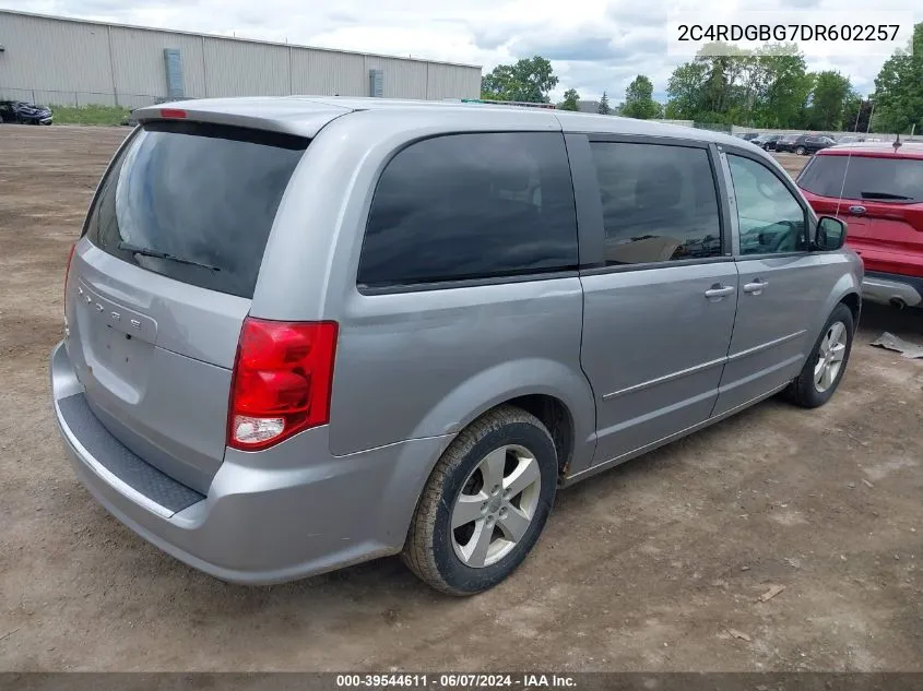 2013 Dodge Grand Caravan Se VIN: 2C4RDGBG7DR602257 Lot: 39544611